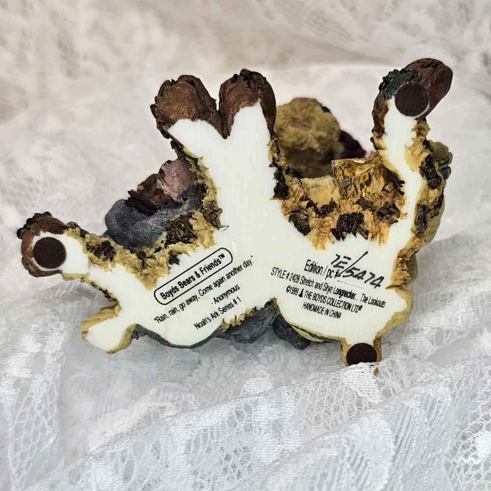 Boyds Bears & Friends Figurine * Stretch & Skye Longnecker... * Vintage * 1999